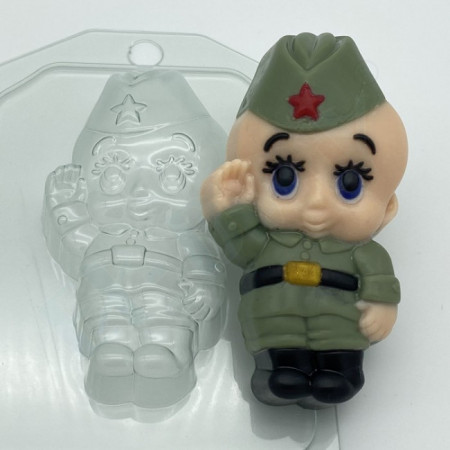 Форма пластиковая "Малыш Солдат"