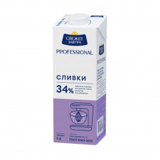 Сливки "Свежее завтра" 34% 1 кг